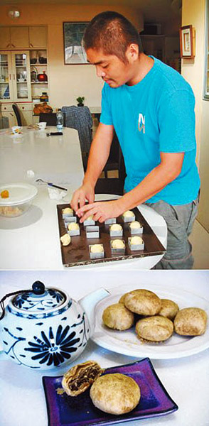 創意月餅「老梅餅」加入原產於小林村的陳年老梅、寶來脆梅以及綿密的白豆沙。(圖/ 日光小林工坊提供)