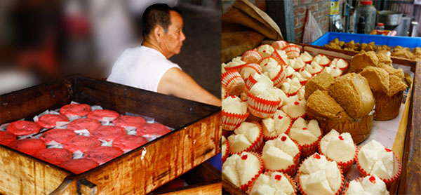 造型、口味各異的粿食，展現赤山地區豐富的粿食文化。（圖／愛作夢の貓 vivi 攝）