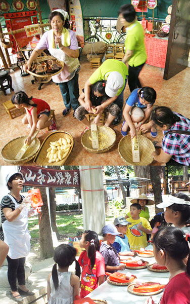 鳳山地方文化館提供遊客粿食文化DIY體驗。（圖／高雄市鳳山城文史協會提供）