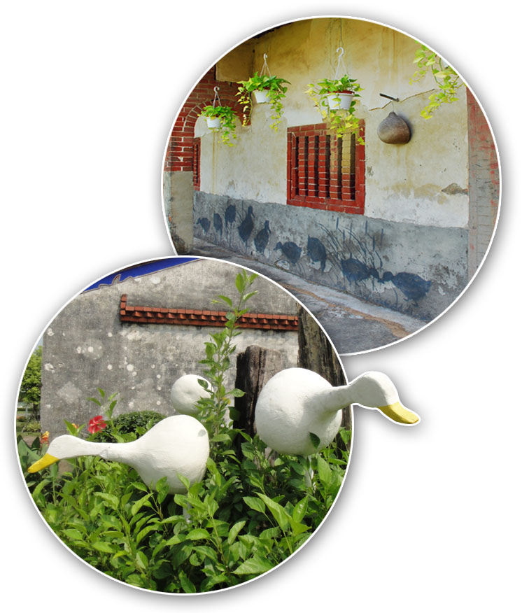 阿蓮崙港社區以鴨子作為社區的文化特色。（圖∕張筧 攝）