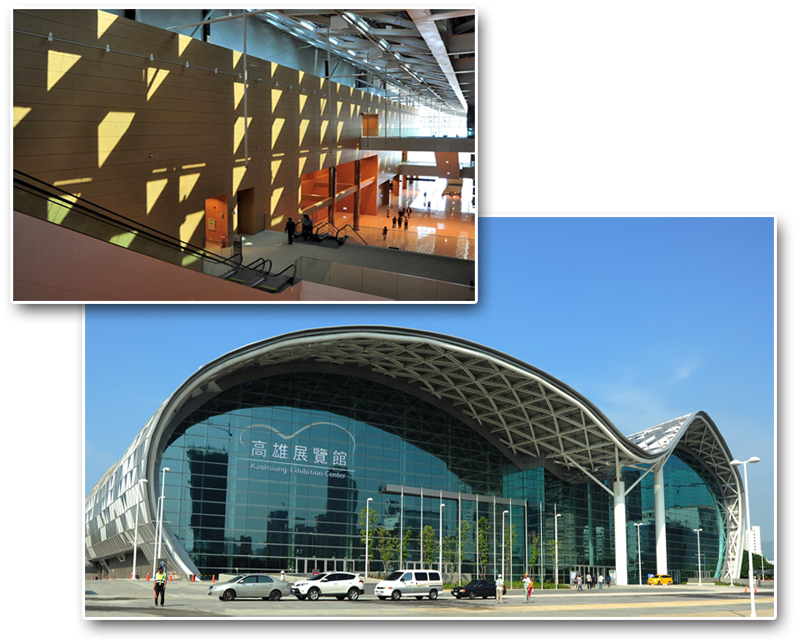 高雄世貿會展中心是「亞洲新灣區」第一個完成的地標建築。（圖∕鮑忠暉 攝）