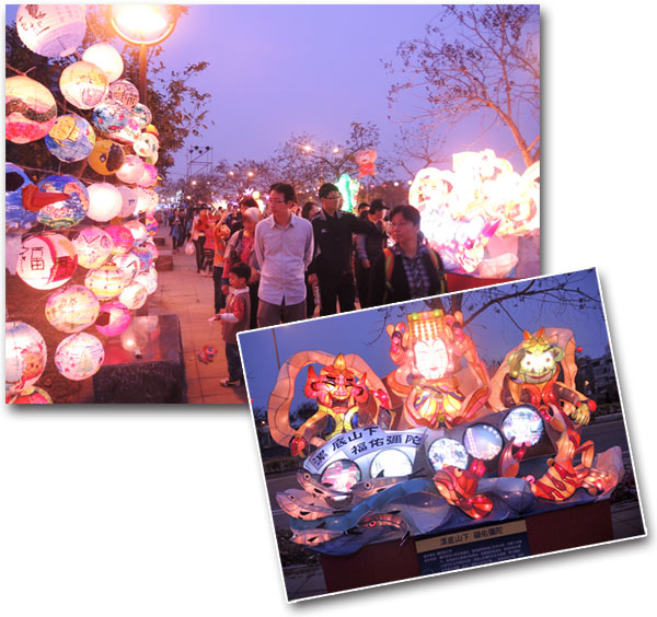 岡山燈會花燈展現各行政區產業、文化特色。（圖∕徐世雄 攝）