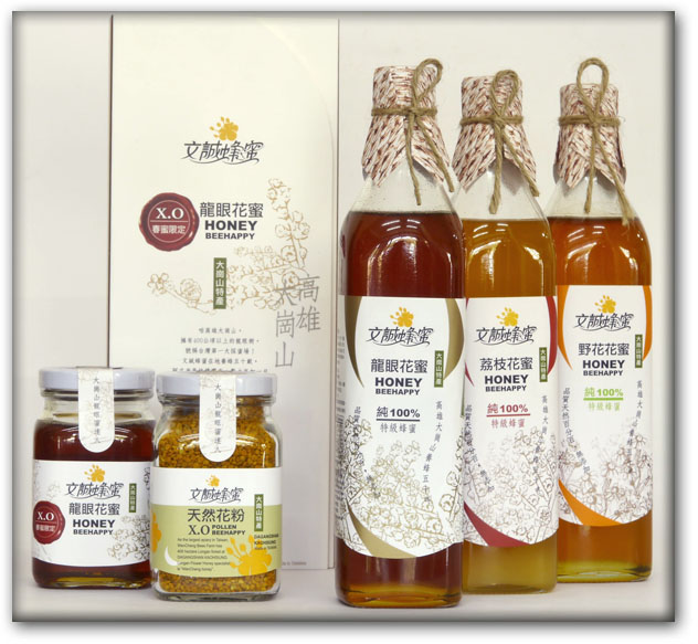 「文誠蜂蜜」的品牌包裝增加產品的價值感與消費者的信任感。（圖∕張簡英豪 攝）