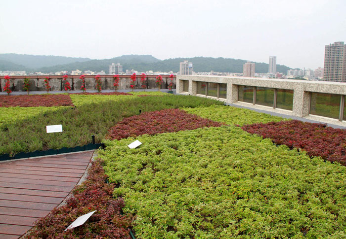 高雄市立美術館的綠屋頂可降低城市熱島效應、提升防災減碳的能量。（圖∕高雄市政府工務局 提供）