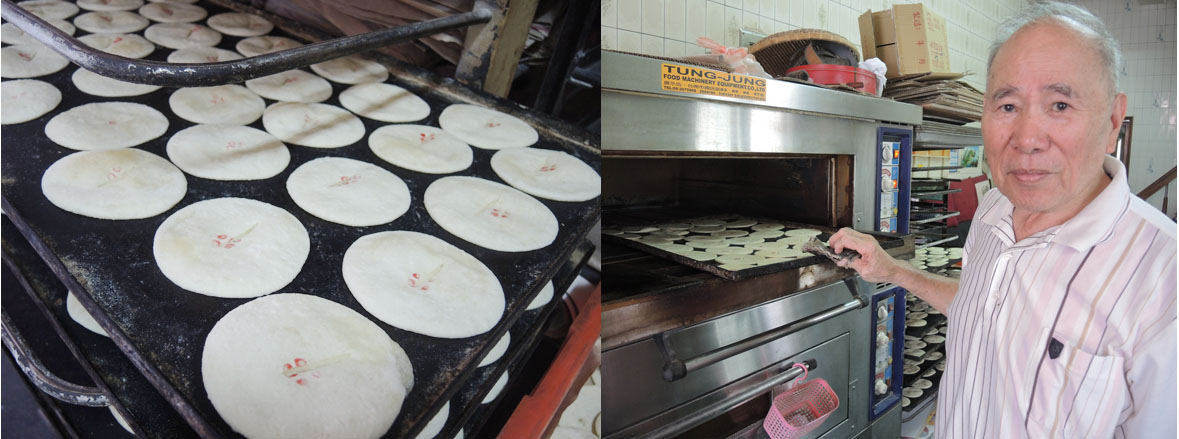 添發製餅舖郭清泉老師傅製作的白香餅深獲當地人喜愛。（圖∕徐世雄 攝）