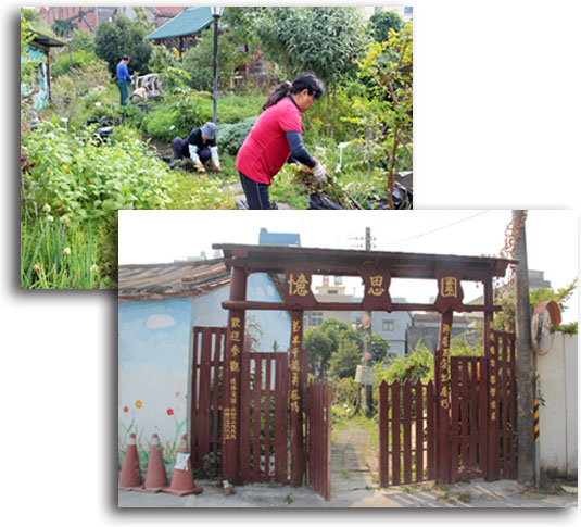 「憶思園」是社區志工們聯手打造而成的藥用植物園。（圖∕李士豪 攝）