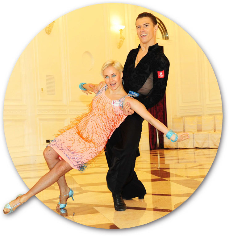 Marius-Andrei Balan & Nina Bezzubova是多次國際公開賽拉丁舞冠軍。（圖∕鮑忠暉 攝）