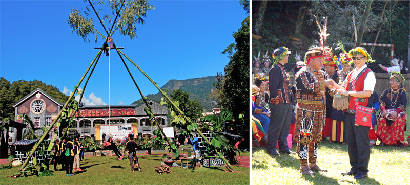 茂林多納部落每年11月間舉行黑米祭，族人盛裝出席並舉辦盪鞦韆活動。（圖∕ 茂林區公所 提供）