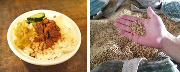 「VASIR肉燥飯店」的肉燥飯使用帶著淡淡芋頭香的美濃147號米。（圖∕VASIR肉燥飯店提供、李昀諭  攝）