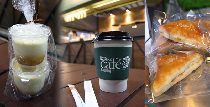 龍華公有市場設置寬敞用餐桌椅，可在此吃甜點、喝咖啡。（圖∕李昀諭　攝）