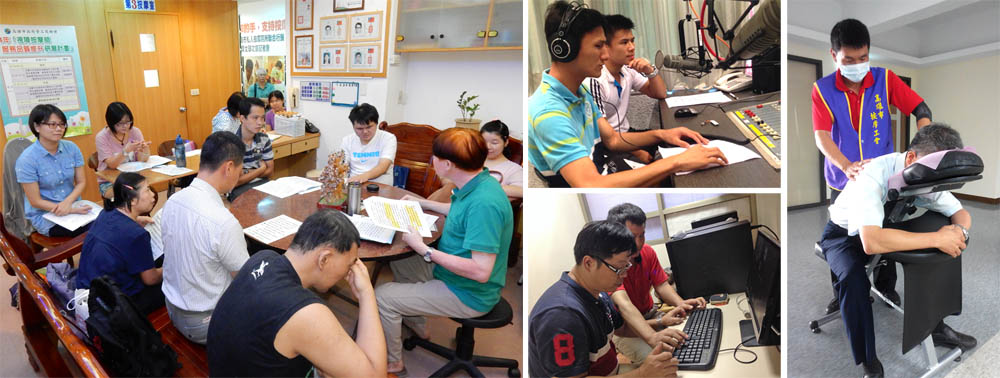 勞工局開設專技課程，幫助視障朋友培養一技之長。(圖/勞工局 提供）