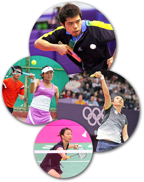 參加2012倫敦奧運的莊智淵、莊佳容、簡毓瑾、戴資穎等運動好手，都寫下個人優異成績。(圖/陳俊合 提供)