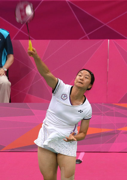 參加三屆奧運的簡毓瑾，此次以女雙進入前八強，為選手生涯畫下完美句點。(圖/陳俊合 提供)