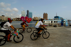 高雄市已完成五大自行車道系統，總長度達105公里。（攝影/張忠義）