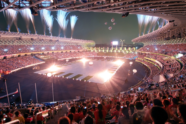 國家體育館是2009年高雄世運會開閉幕場地。(圖/鮑忠暉攝)