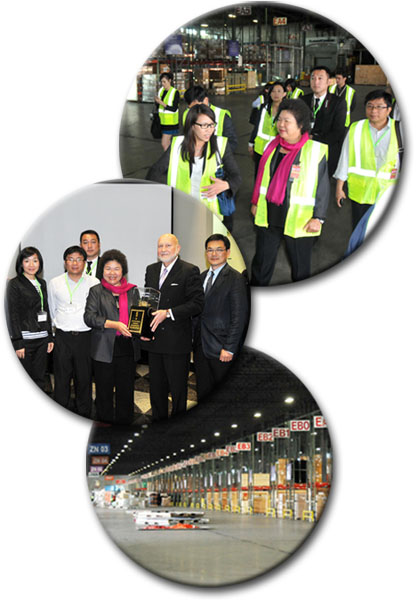 陳菊市長訪美時參訪美商Airis公司及邁阿密機場智利國家航空貨運設施。(圖/高嘉澤 攝)