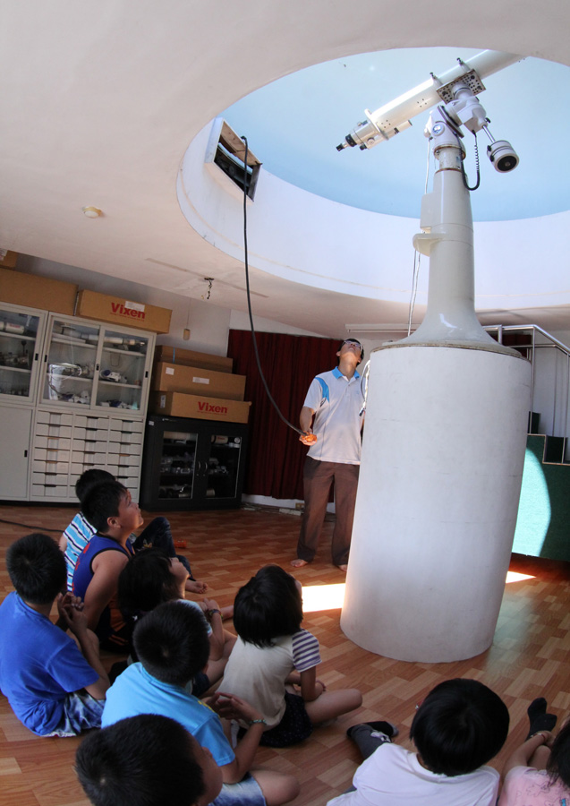 中芸國小天文館擁有一流的觀測設備。（圖∕中芸國小 提供）