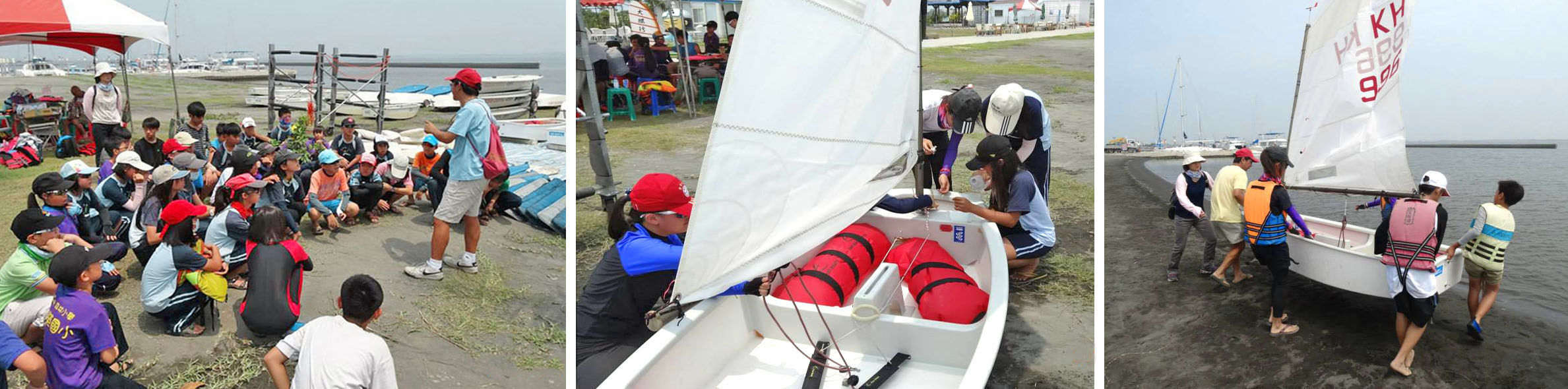 光榮國小帆船班每次移地訓練都是一趟辛苦的旅程。（圖∕光榮國小 提供）