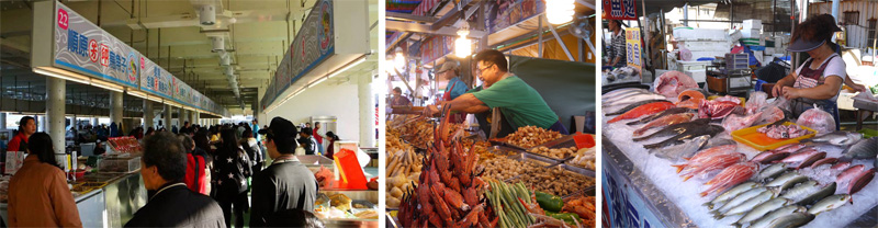 興達港漁夫市集的新鮮魚貨由產地直銷，每逢週六、日下午還有魚貨觀光拍賣。（圖∕高雄市興達港區漁會 提供、李昀諭　攝）