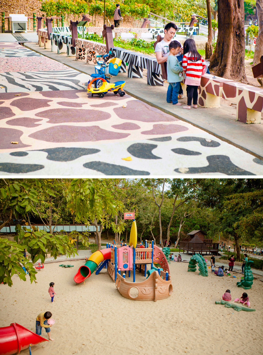 兒童樂園增加許多童趣設施，提供親子遊憩。（圖∕高志宏 攝）