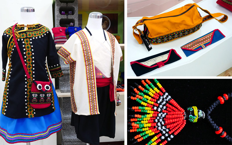 「原藝坊」展售精美的原民傳統服飾與飾品。（圖∕張簡英豪 攝）