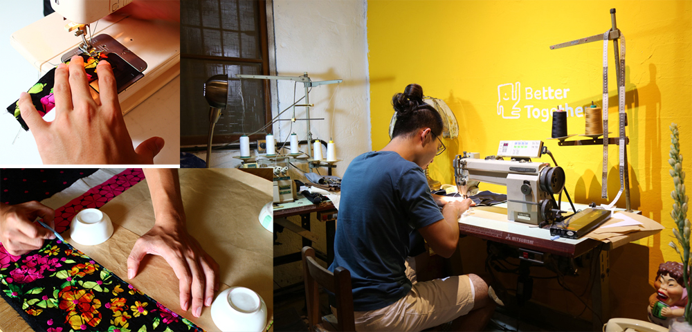 黃堅庭堅持以手作縫紉設計客製服飾。（圖/ Ruby 提供）