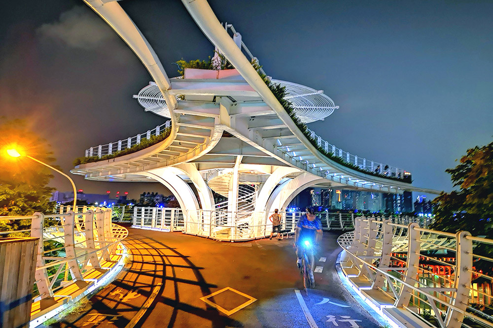 前鎮自行車橋。（攝影／Bill Hwang）
