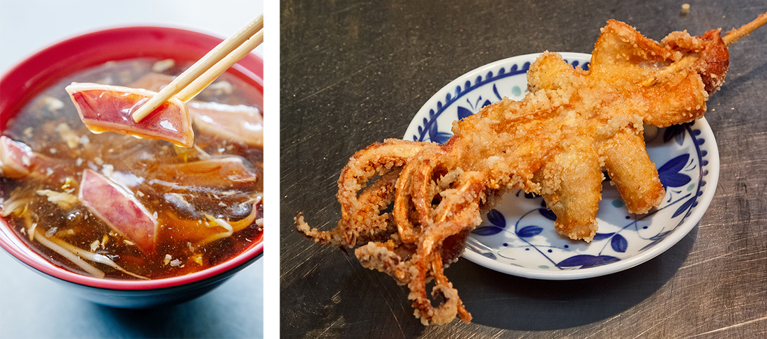 （左）魷魚羮。（右）酥炸魷魚。（照片提供／MOOK）