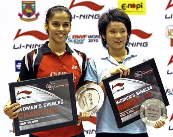 2010新加坡公開賽，戴資穎勇奪女子單打第2名。（圖／戴楠凱提供）