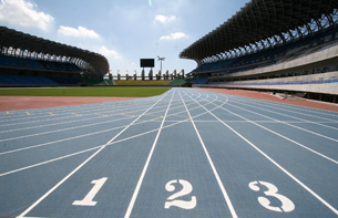 2009世運會主場館為國內第一座取得世界田徑總會(IAAF)一級認證之田徑場地。(圖/黃永富攝)