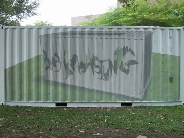 專為2009高雄世運所製作的藝術貨櫃，以來自台灣、具原創風格與充沛活力為號召，要在義大利熱內亞吸引世界的注目。(圖/高雄市立美術館提供)