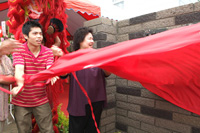 7月19日陳菊市長參加「智淵乒乓運動館」落成啟用儀式。(圖/鮑忠暉攝)
