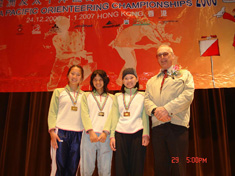2006年12月謝宛君參加在香港舉行的亞洲太平洋盃比賽獲短距離冠軍。(圖/謝宛君提供)