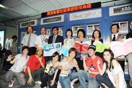 陳市長出席6月29日捷運智慧圖書館揭幕式，行動閱讀生活正式來臨。(圖/高嘉澤攝)