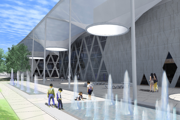 今(2011)年即將完工開館的大東文化藝術中心模擬圖。(圖/高雄市政府文化局提供)