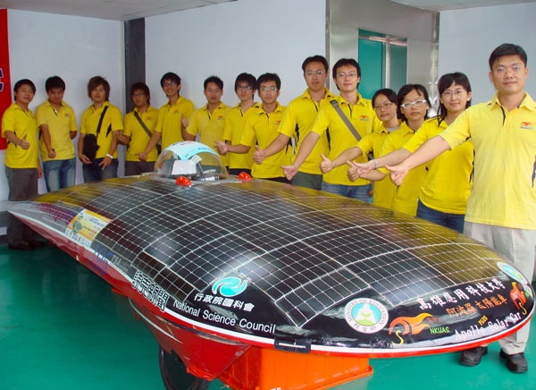 高雄應用科技大學在研發太陽能車上有非常好的成績。（圖/高雄應用科技大學提供）