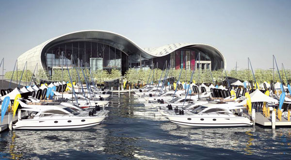 2014年台灣國際遊艇展預定在2013年完工的世界貿易展覽會議中心舉辦。(圖/高雄市政府都市發展局 提供）