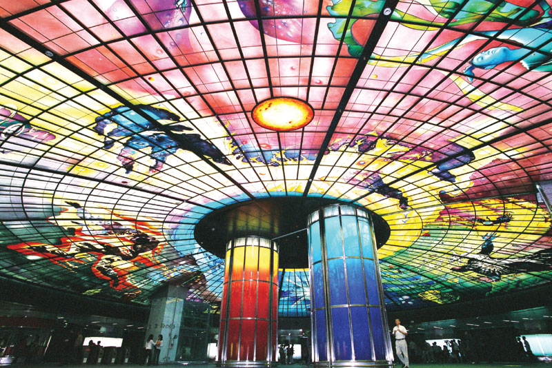 美麗島站「光之穹頂」"The Dome of Light"at Formosa Boulevard Station