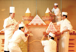 薑餅屋製程Creating gingerbread castle